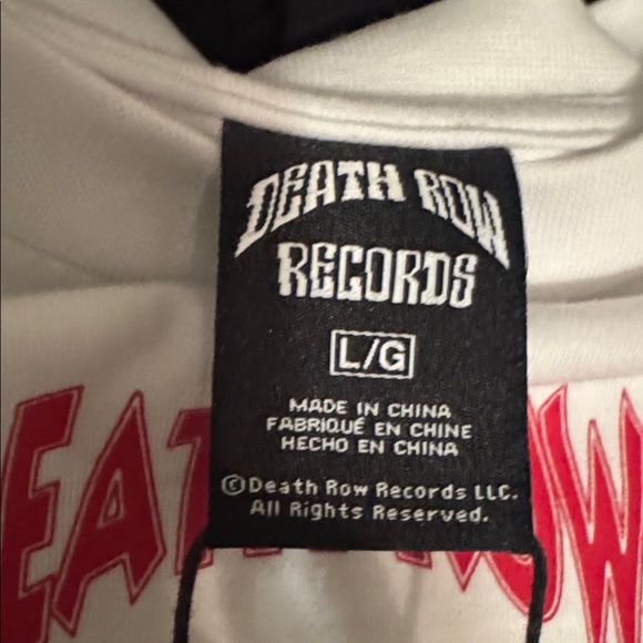 White Death Row Records Graphic T-Shirt - Picture 4 of 4